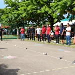 FOPI Kota Kendari dalam suasana permainan petanque yang ceria dan energik.