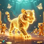 Experience the thrill of credit card casinos with a vibrant 3D digital casino landscape filled with treasures.
