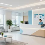 COBRA health insurance guidance in a welcoming medical clinic setting for patients seeking affordable coverage options.