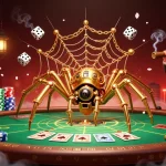Giocare nei casino sicuri non AAMS, tra il ragno steampunk e i colori dei poker chips, in un'atmosfera magica.