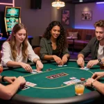 Experience the excitement at spinysoft.co.uk with friends in a lively credit card casino setting.