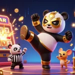 Play iwin in a vibrant 3D illustration featuring exciting gaming elements and characters.